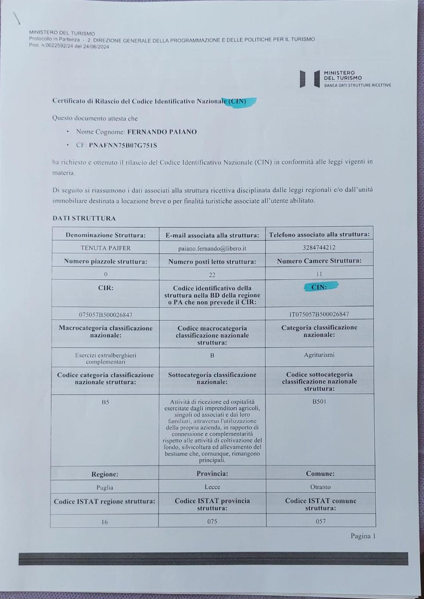 Tenuta Paifer 奥特朗托 外观 照片